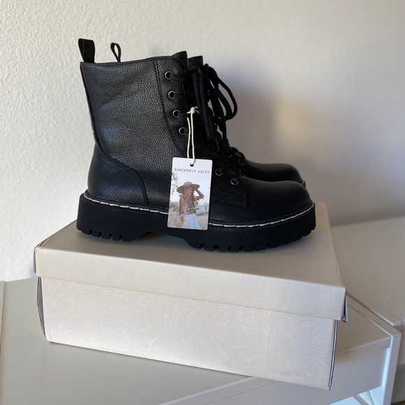 Sincerely Jules Harley Combat Boots 8 - Picture 3 of 8